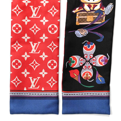 Louis Vuitton Silk Monogram Superstition Bandeau Black 2 of 4