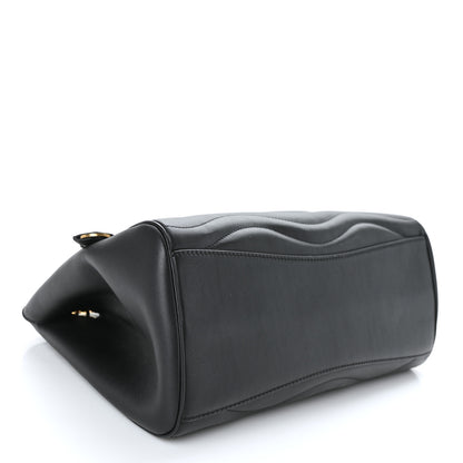 Louis Vuitton Calfskin New Wave Chain Tote Black 4 of 8