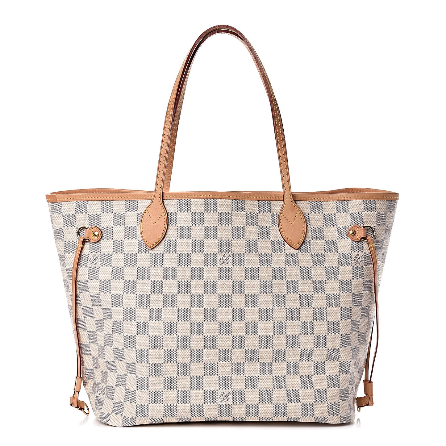 Damier Azur Neo Neverfull MM Rose Ballerine