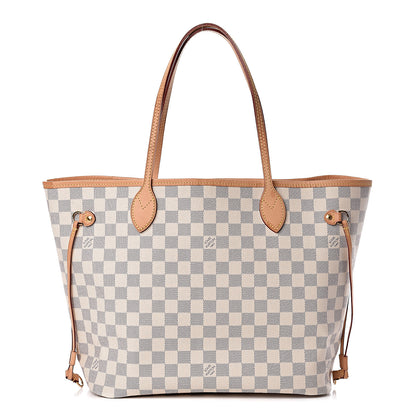 Louis Vuitton Damier Azur Neo Neverfull MM Rose Ballerine 1 of 16