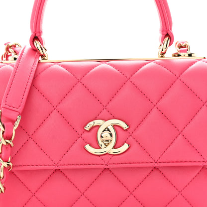 Chanel Lambskin Quilted Small Trendy CC Flap Dual Handle Bag Pink 8 of 10