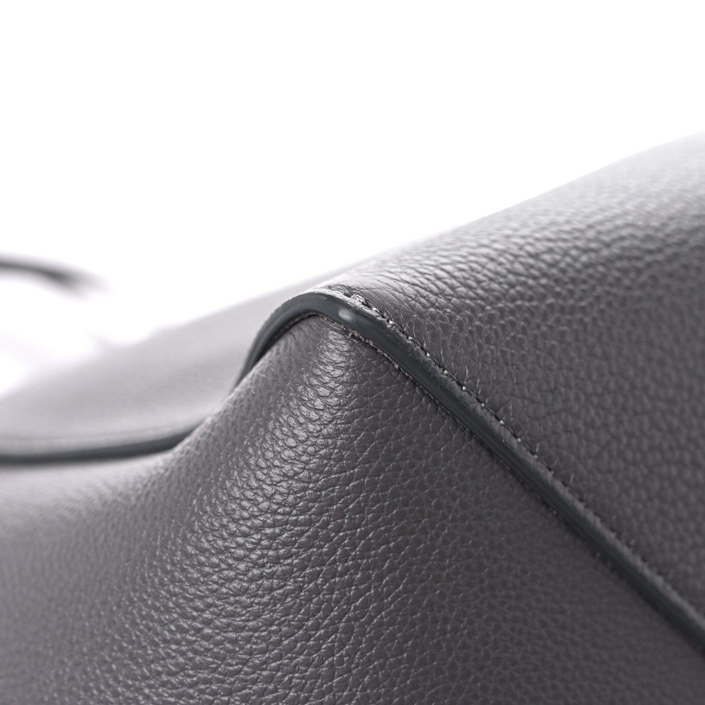 Soft Grained Calfskin Belt Cabas Phantom Medium Grey