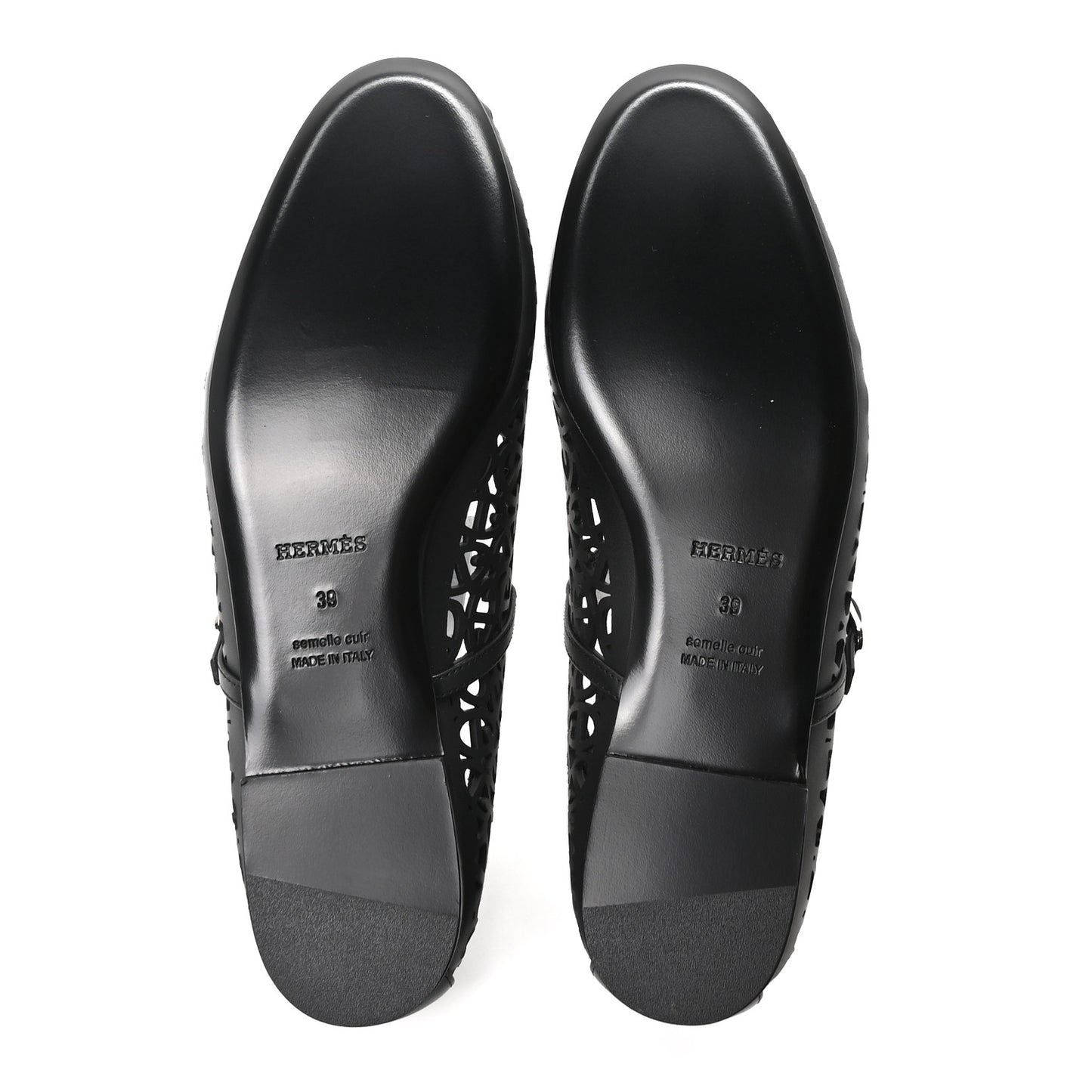 Calfskin Meli Ballet Flats 39 Black