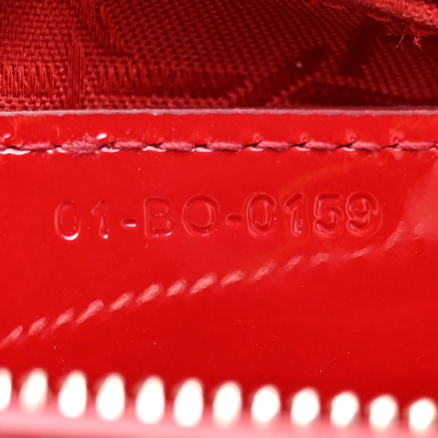 Christian Dior Patent Cannage Medium Lady Dior Red 7 of 13