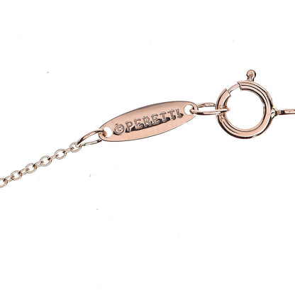 Tiffany 18K Rose Gold Elsa Peretti Letter "A" Pendant Necklace 7 of 9