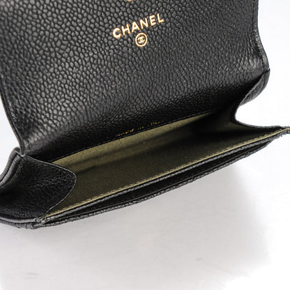 Chanel Caviar Quilted Boy Flap Card Holder Black 8 of 8