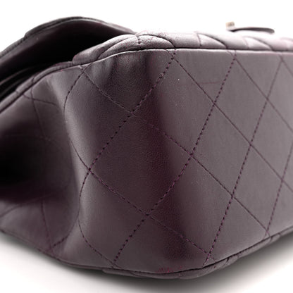 Chanel Lambskin Quilted Jumbo Double Flap Purple 9 of 16