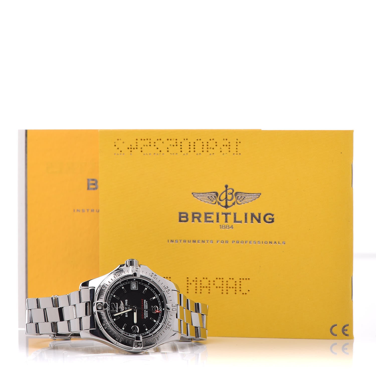 Breitling Stainless Steel 33mm Colt Oceane Quartz Watch Black A77380 7 of 7