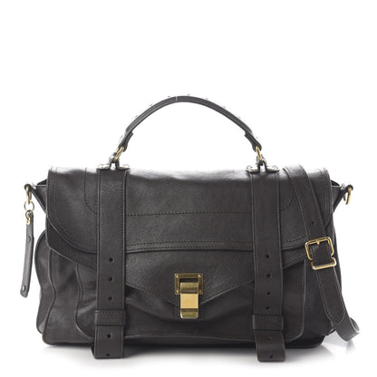 Proenza Schouler Lambskin Medium PS1 Satchel Dark Chocolate 1 of 15