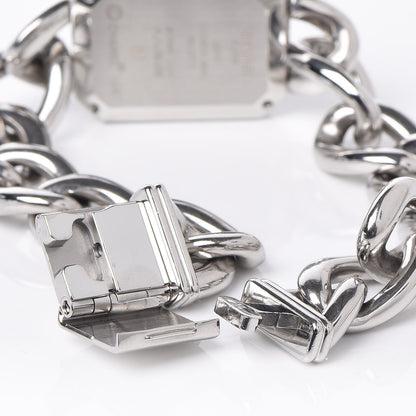 Chanel Stainless Steel Diamond Bezel 20mm Chain Premiere Quartz Watch Black S 7 of 8