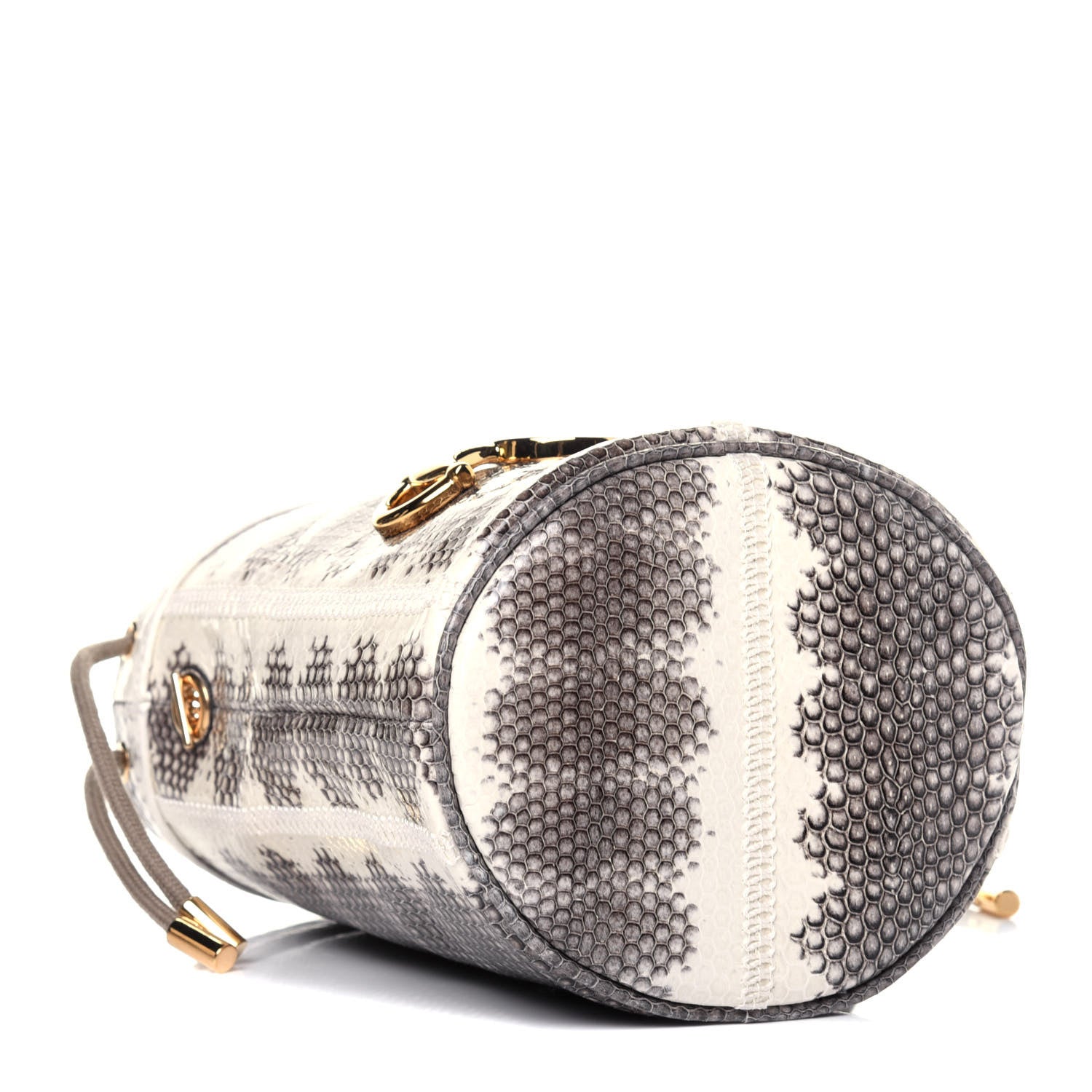 Gucci Snakeskin Mini Zumi Bucket Bag Grey 4 of 11