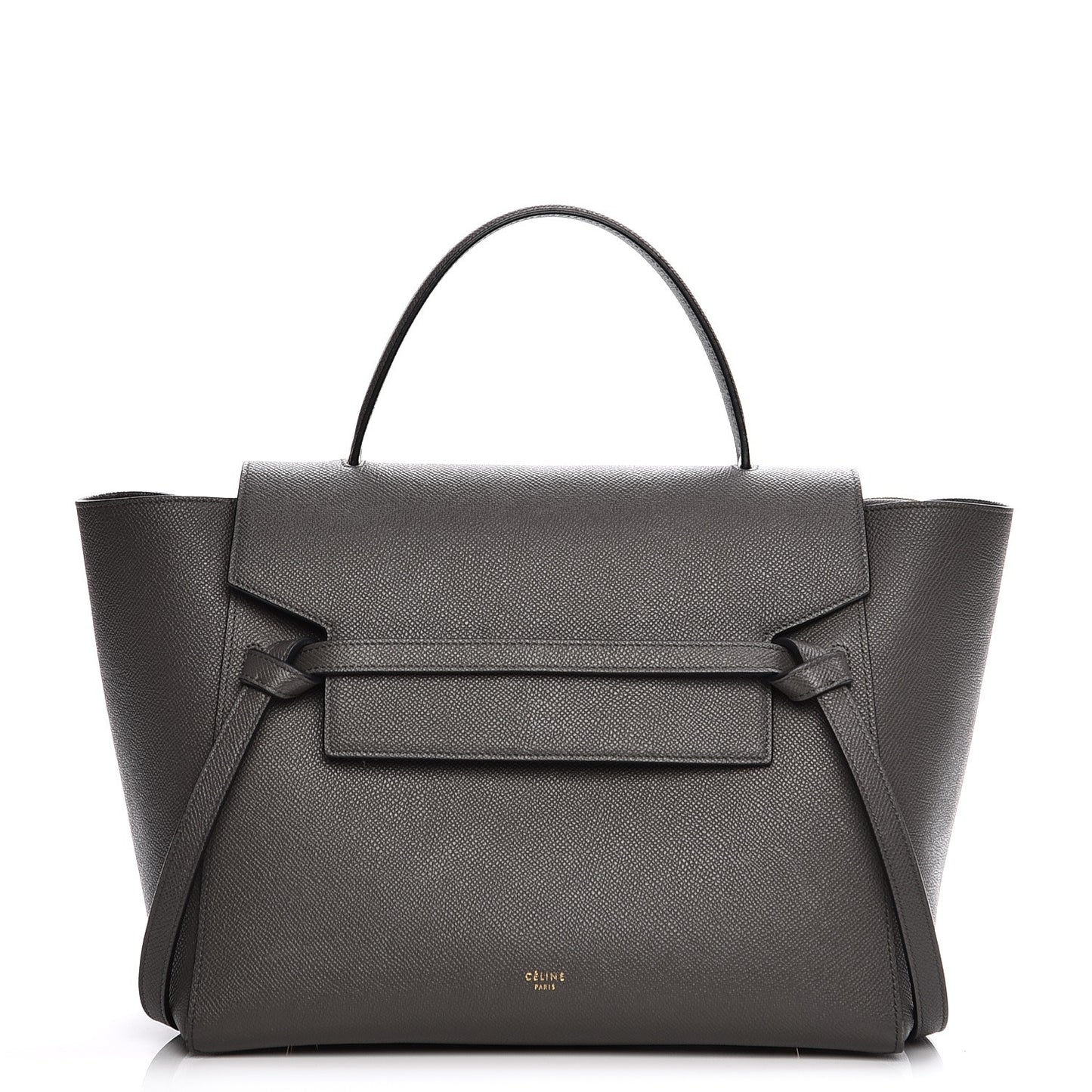 Grained Calfskin Mini Belt Bag Grey