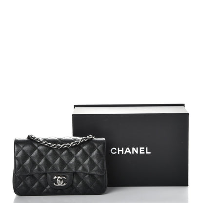 Chanel Iridescent Caviar Quilted Mini Rectangular Flap Black 8 of 8
