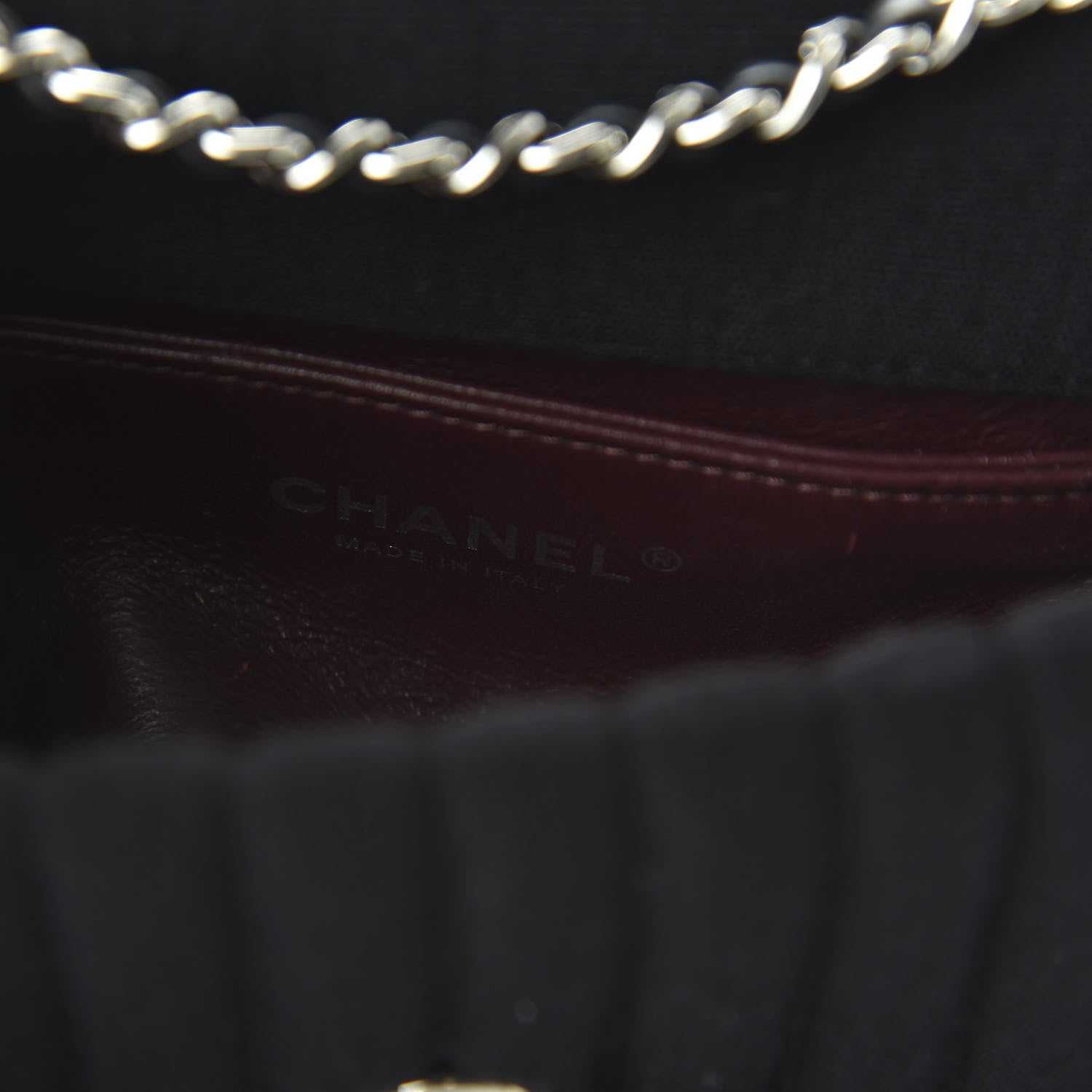 Chanel Jersey Vertical Quilted Mini Flap Black 8 of 11