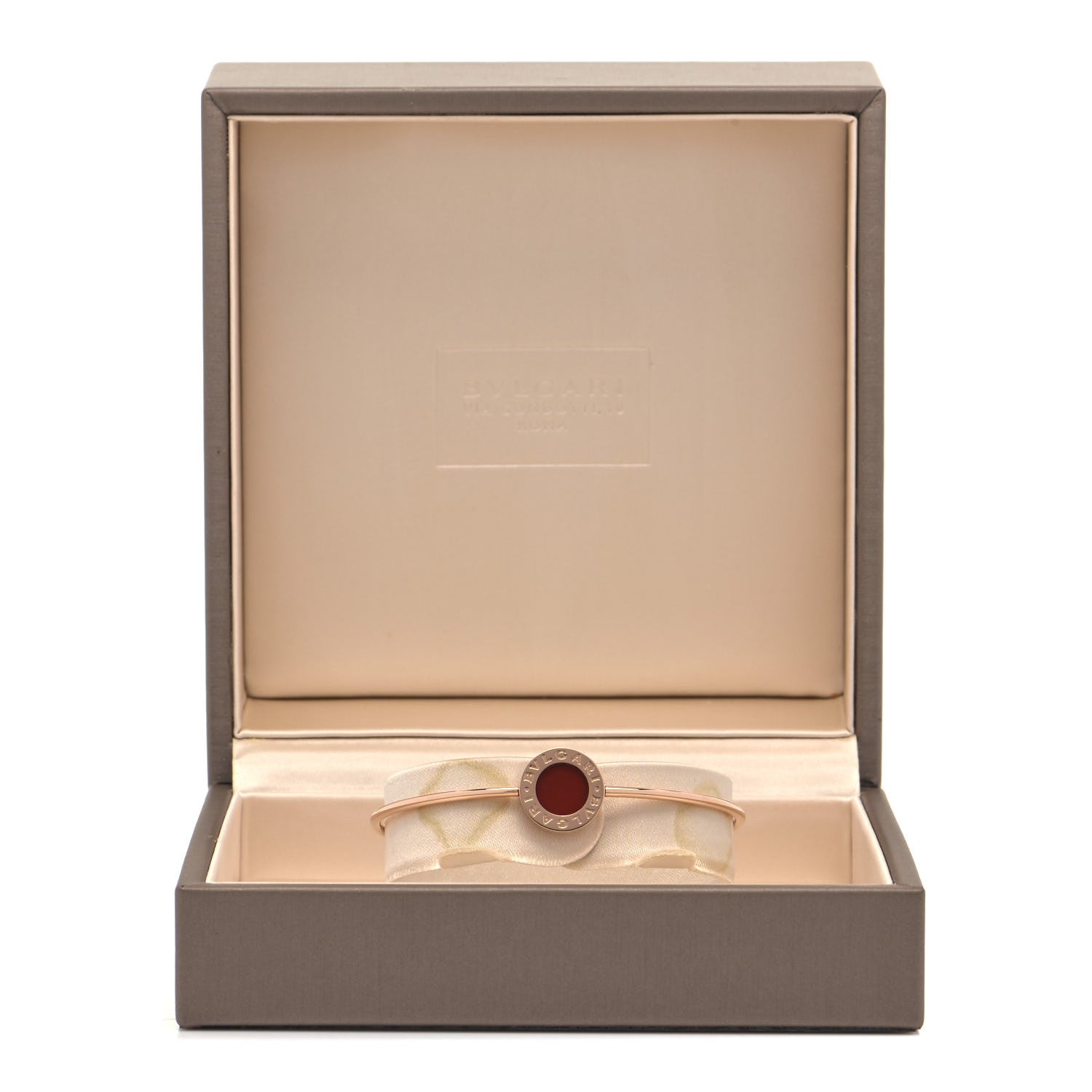 Bulgari 18K Rose Gold Carnelian BVLGARI BVLGARI Bangle Bracelet S 5 of 5