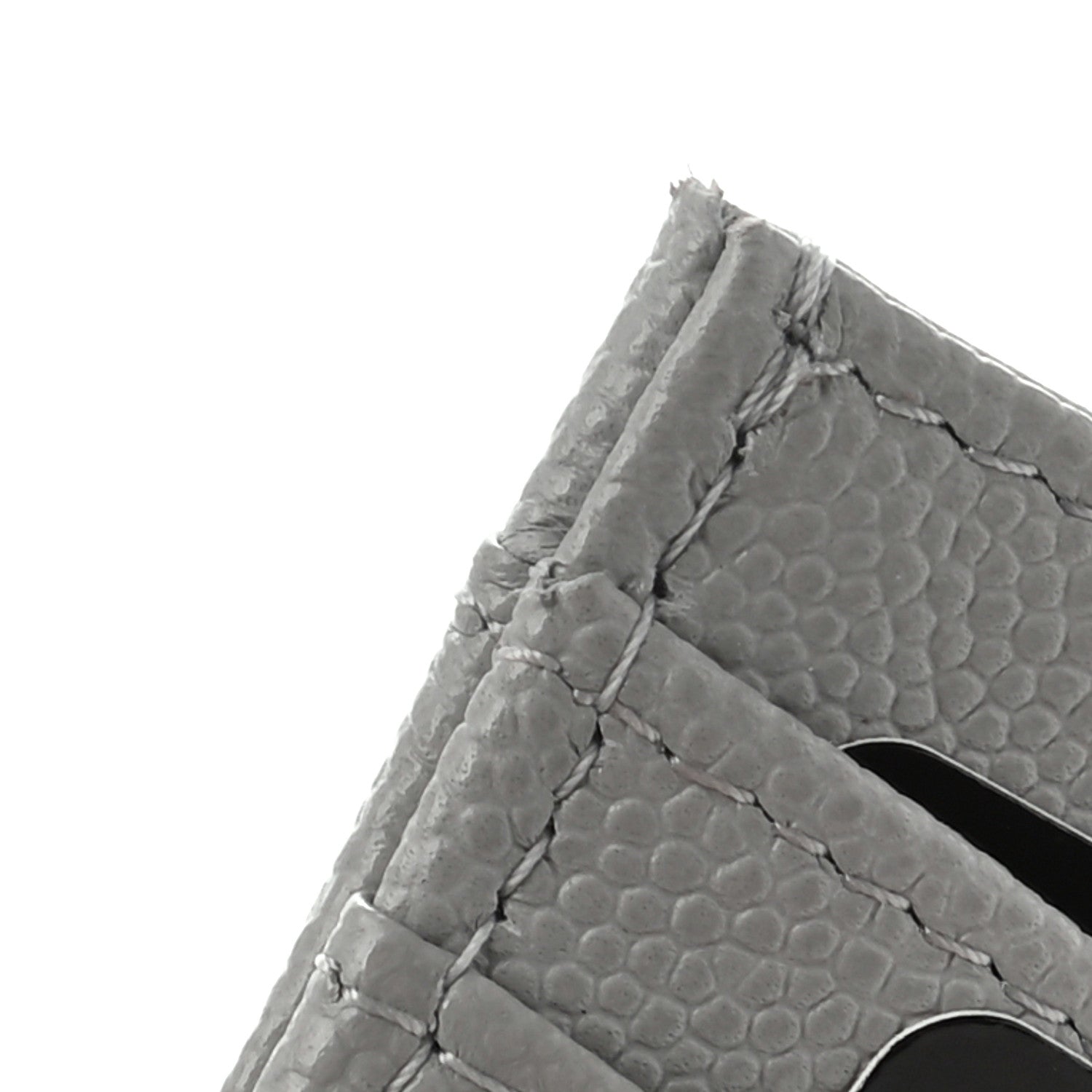 Chanel Caviar Quilted Card Holder Grey 8 of 8