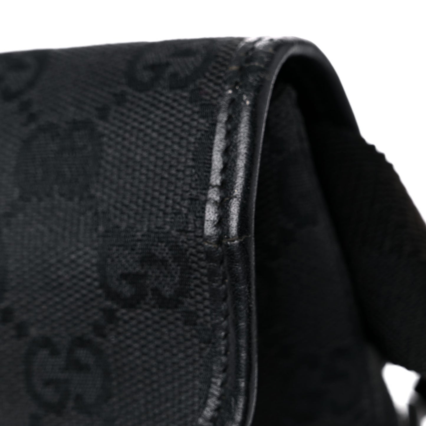 GG Monogram Web Flight Belt Bag Black
