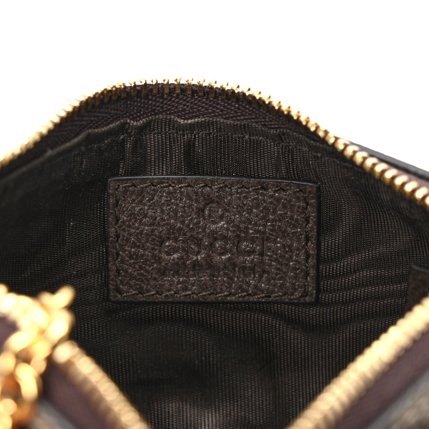 Gucci GG Supreme Monogram Key Case Brown 6 of 9