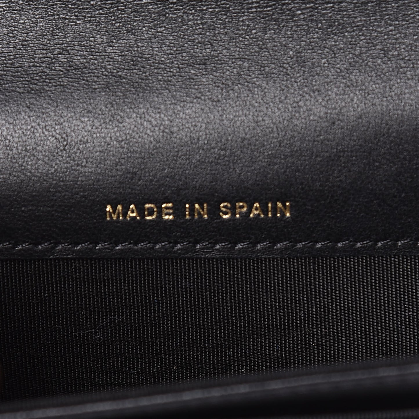 Lambskin Quilted Boy Card Holder Wallet Black