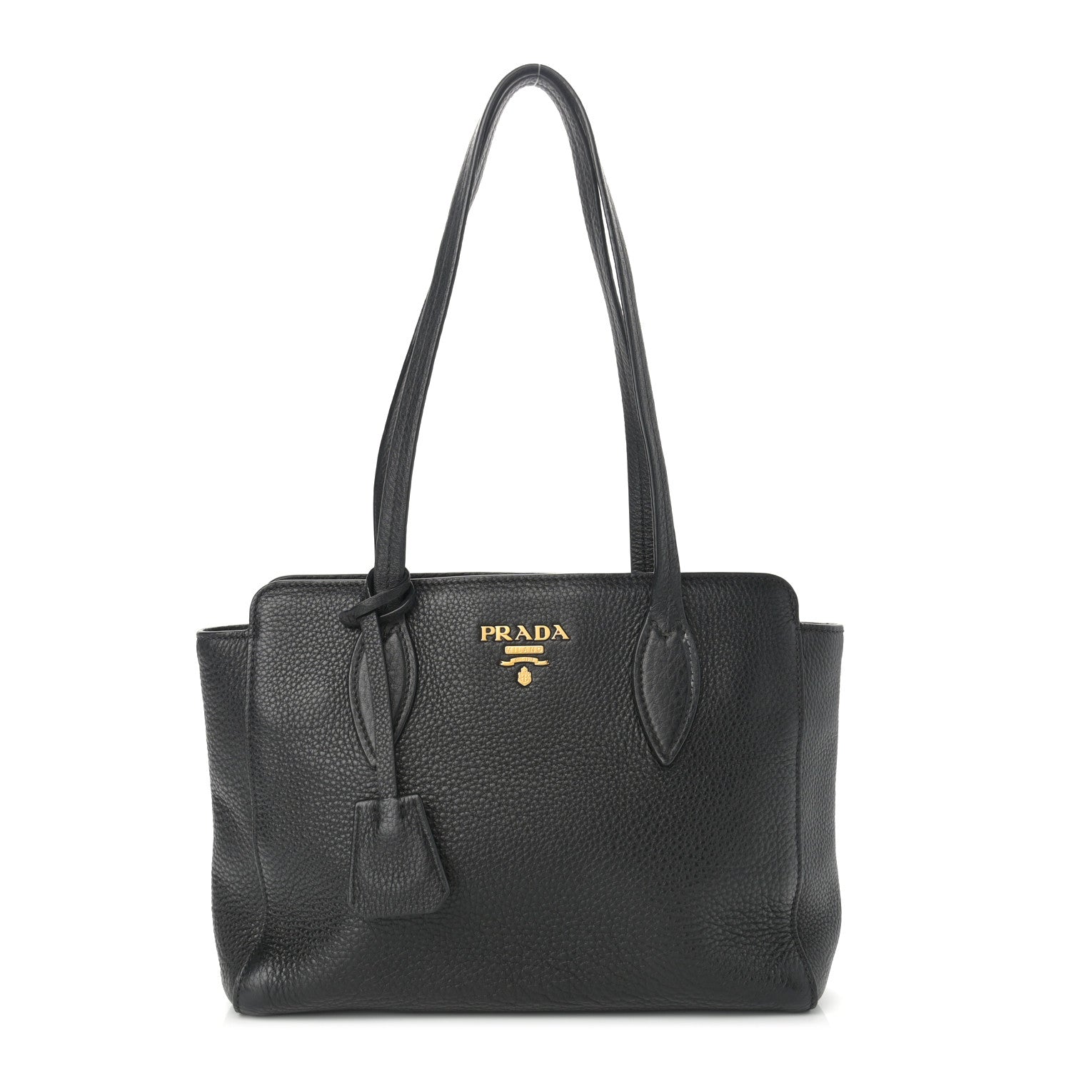 Prada Vitello Phenix Tote Black 1 of 11