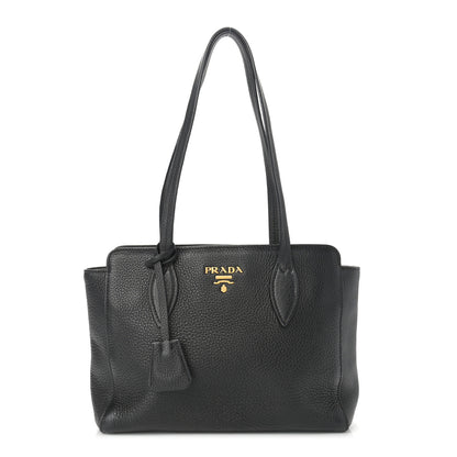 Prada Vitello Phenix Tote Black 1 of 11
