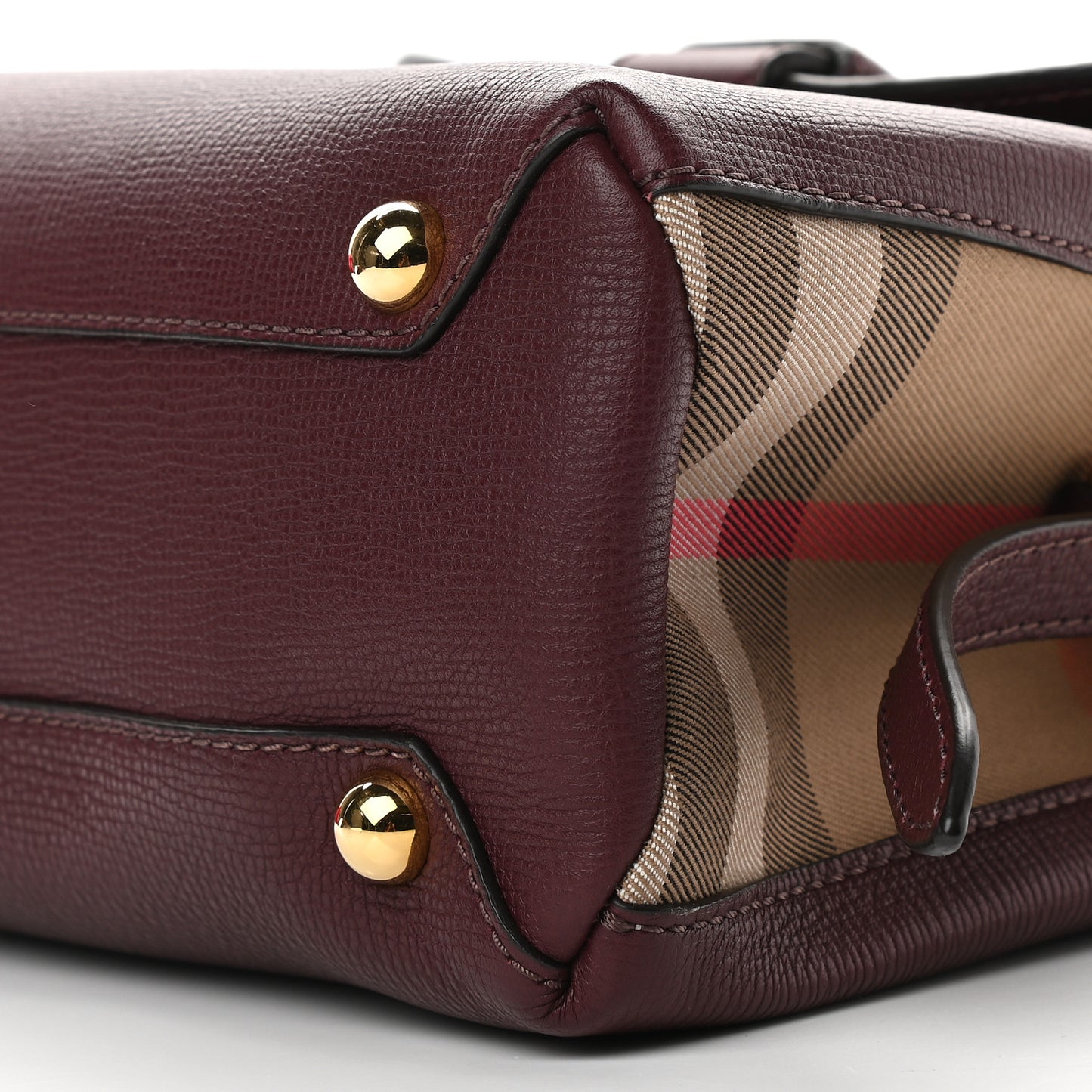 Derby Calfskin House Check Small Camberley Mahogany Red
