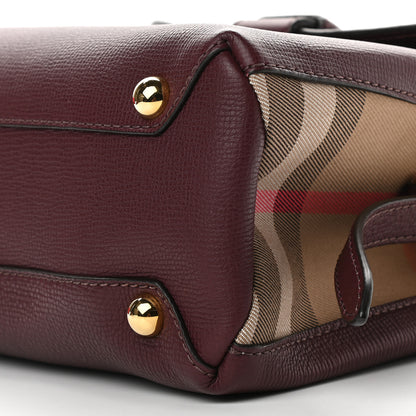 Burberry Derby Calfskin House Check Small Camberley Mahogany Red 8 of 8