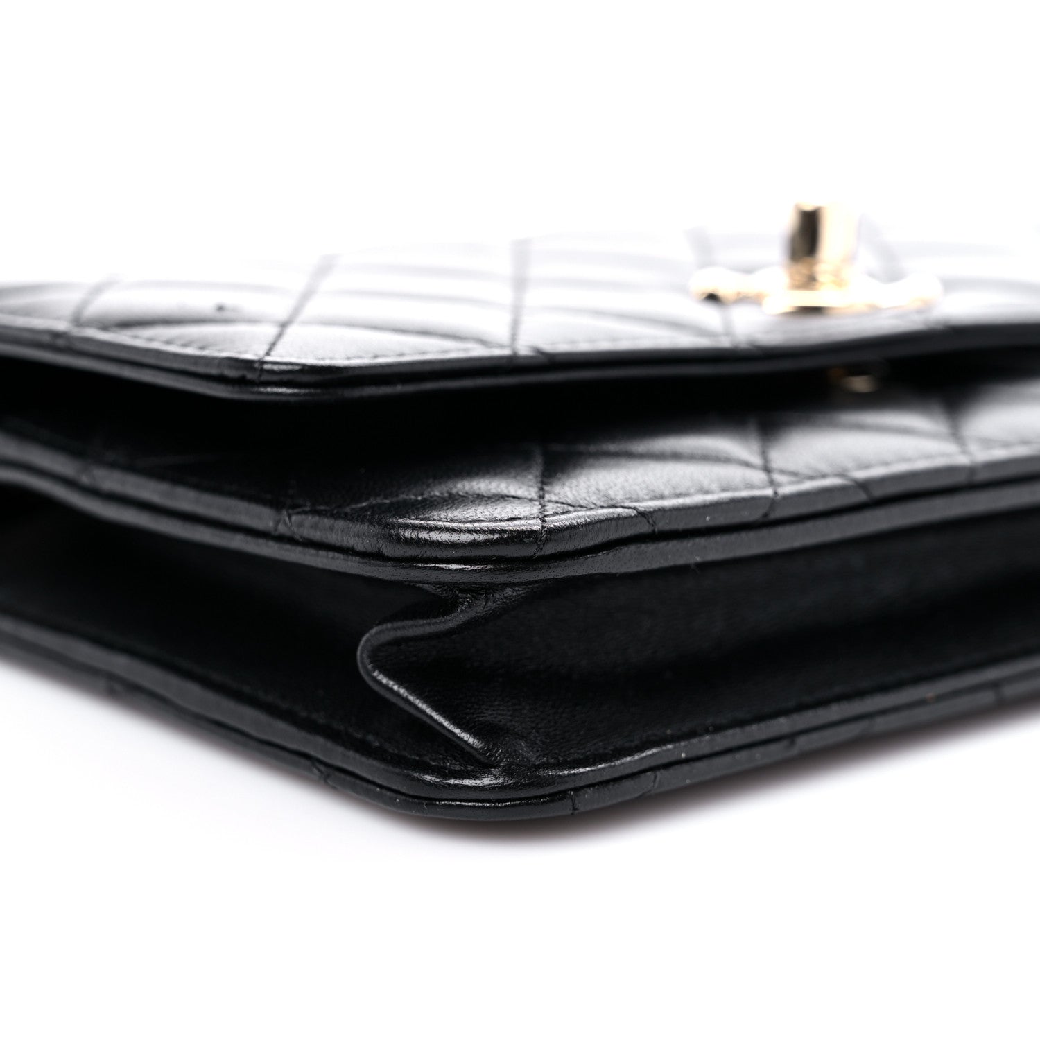 Chanel Lambskin Quilted Trendy CC Wallet On Chain WOC Black 9 of 12