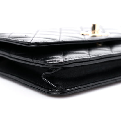 Chanel Lambskin Quilted Trendy CC Wallet On Chain WOC Black 9 of 12