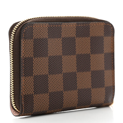 Louis Vuitton Damier Ebene Zippy Coin Purse Rose Ballerine 3 of 7