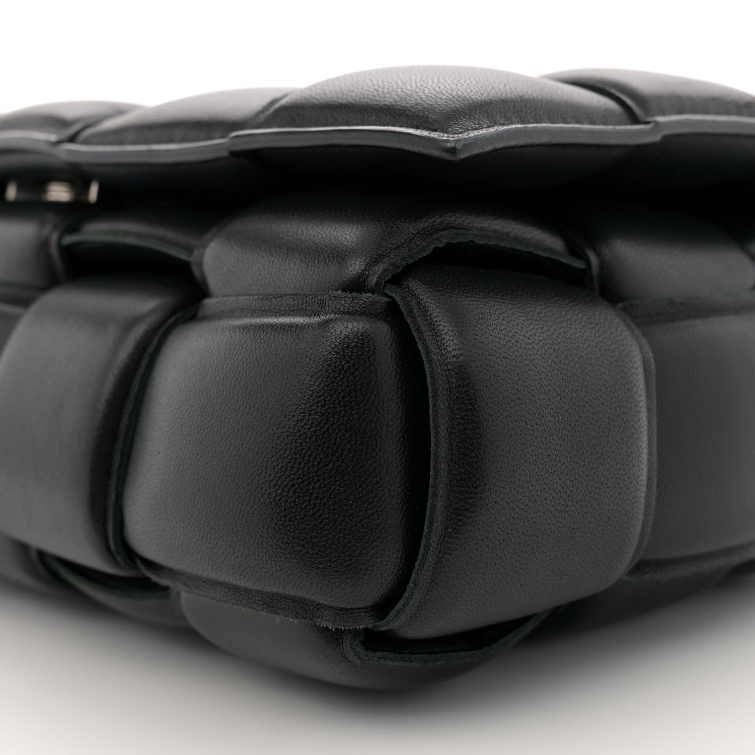 Bottega Veneta Nappa Maxi Intreccio Padded Cassette Crossbody Bag Black 9 of 12