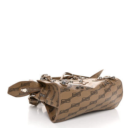 Balenciaga Coated Canvas BB Monogram Neo Cagole Handbag XS Beige Brown 5 of 11