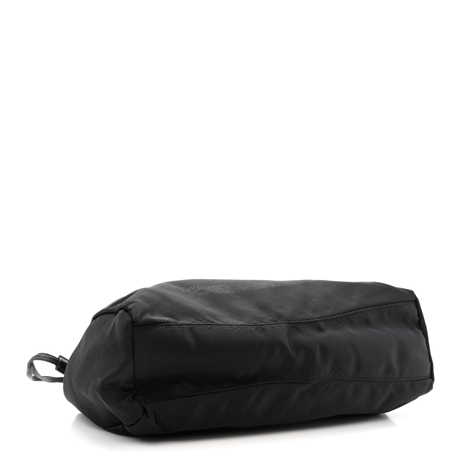 Prada Tessuto Nylon Jacquard Logo Drawstring Tote Black 4 of 9