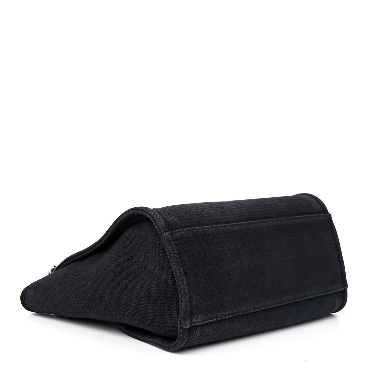 Mixed Fibers Small Deauville Tote Navy Blue