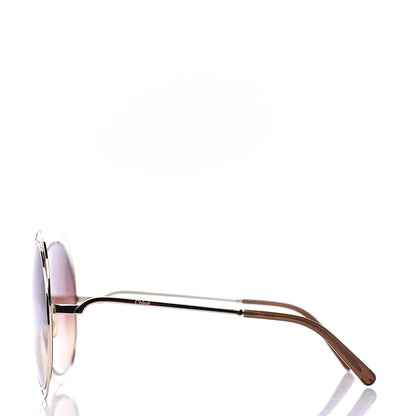 Chloe Oversized Round Carlina Oversized Round Sunglasses CE114S Gold 3 of 8