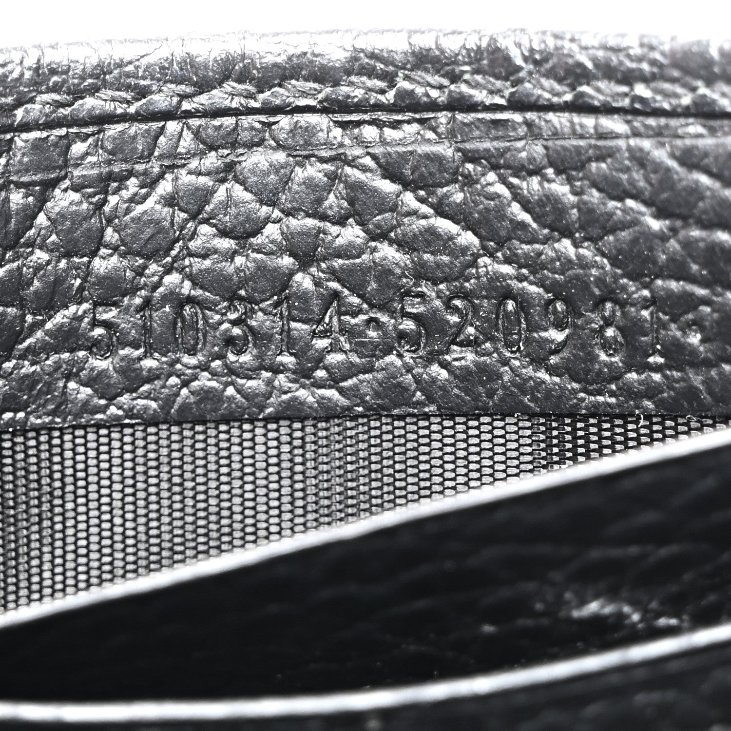 Gucci Dollar Calfskin Interlocking G Chain Wallet Black 7 of 12