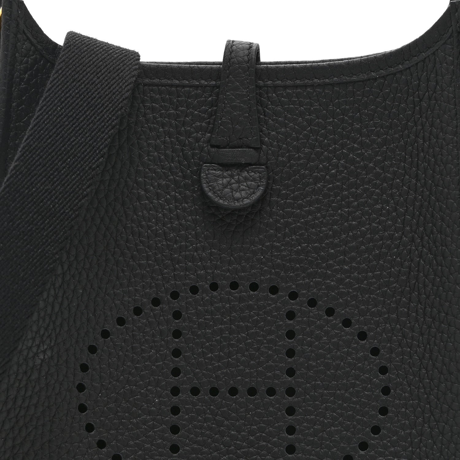 Hermes Taurillon Clemence Evelyne TPM Black 8 of 11