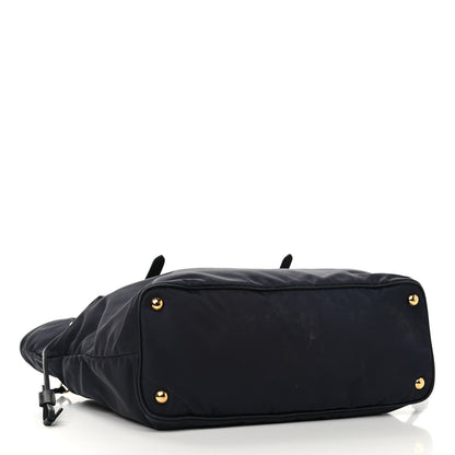 Prada Tessuto Nylon Saffiano Tote Bleu 3 of 11