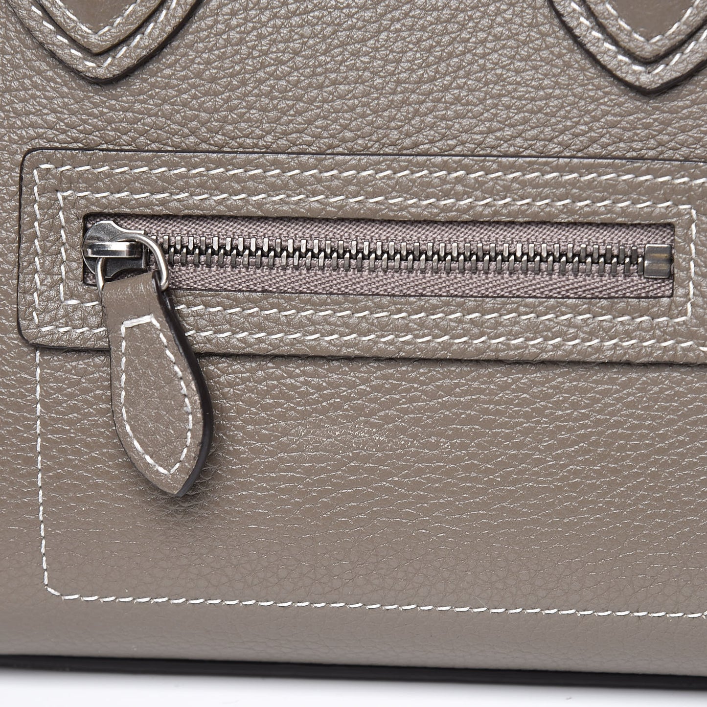 Drummed Calfskin Nano Luggage Souris