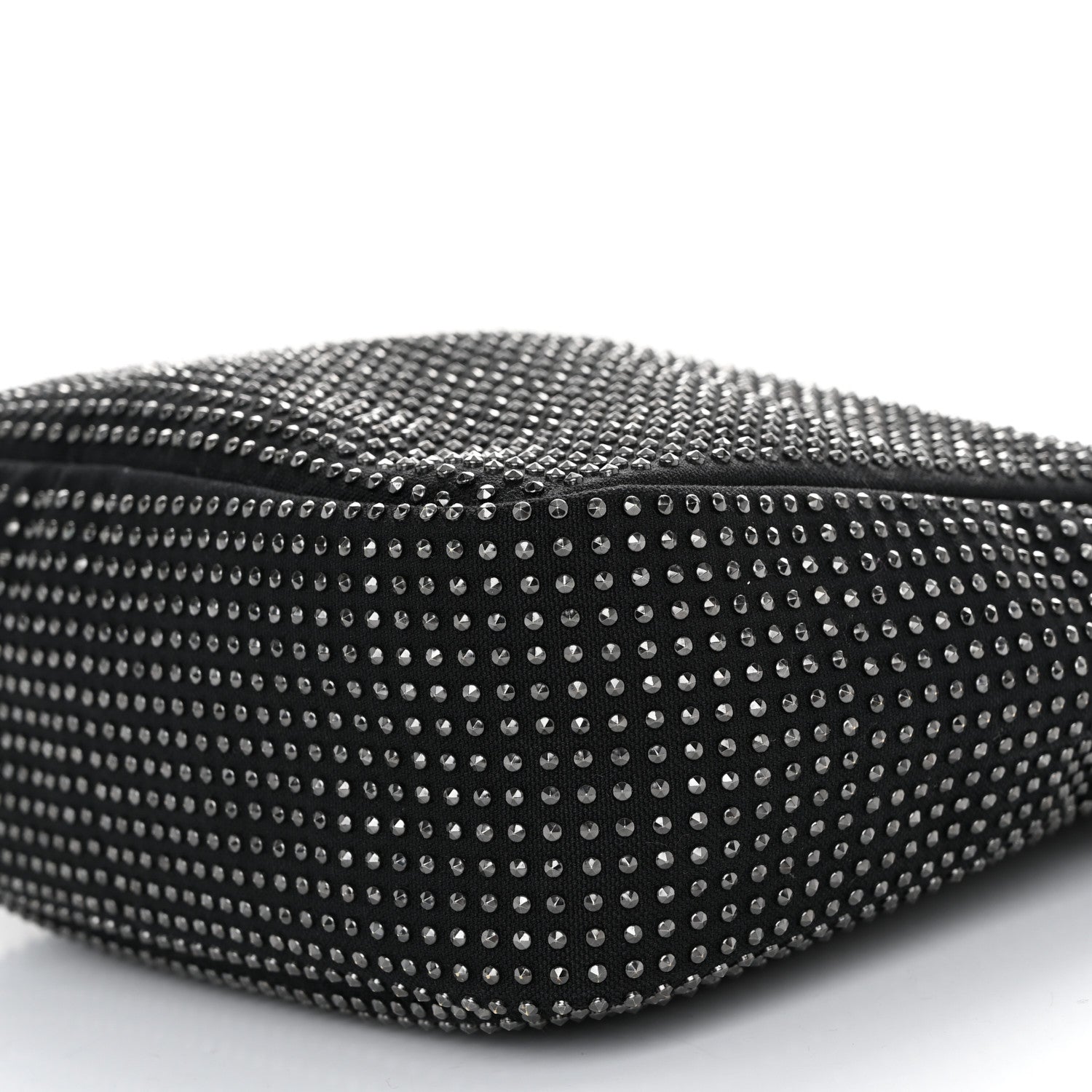 Saint Laurent Cotton Studded Le 5 A 7 Soft Hobo Black 8 of 9