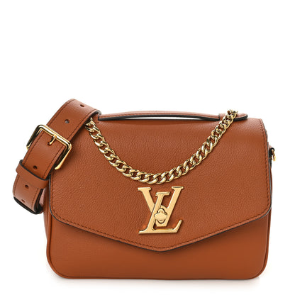 Louis Vuitton Grained Calfskin Lockme Oxford Cognac 1 of 11