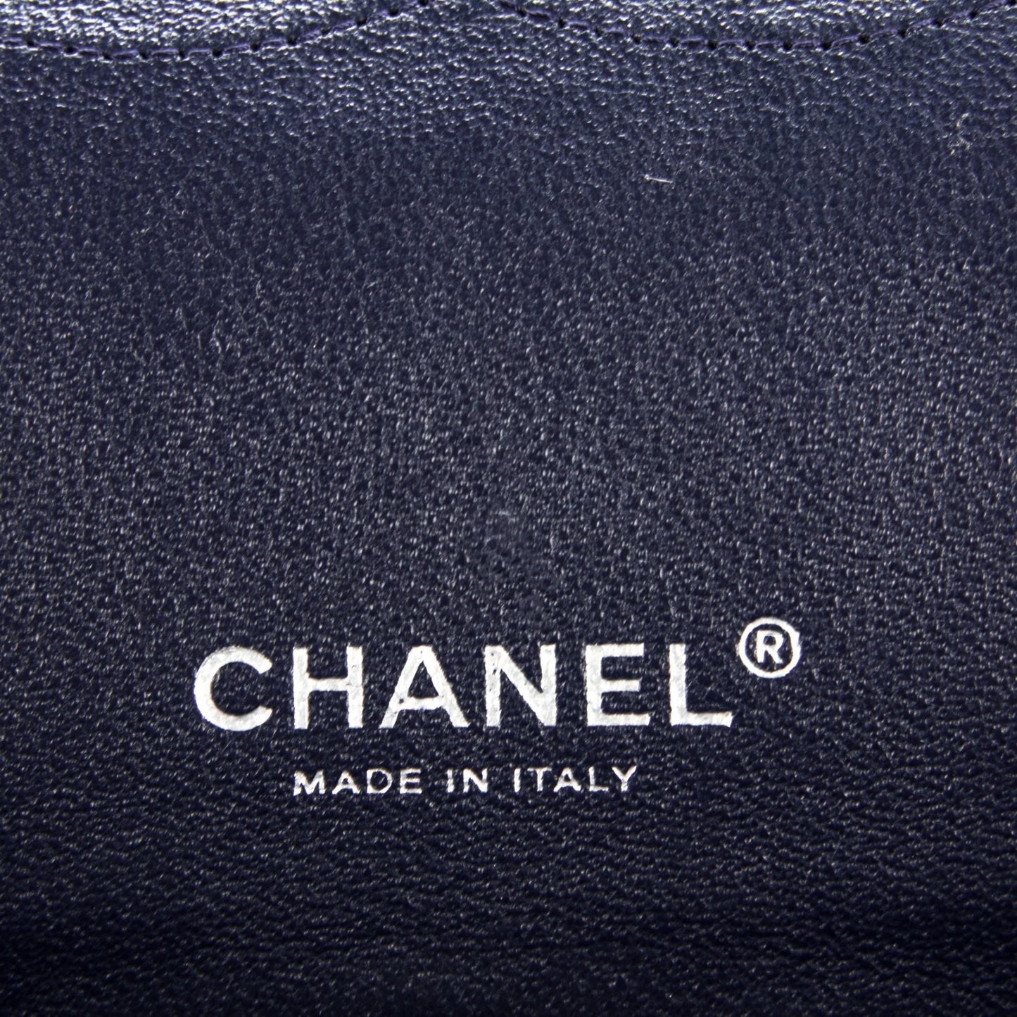 Caviar Quilted Maxi Double Flap Navy Blue