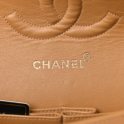Chanel Lambskin Quilted Medium Double Flap Beige 5 of 9