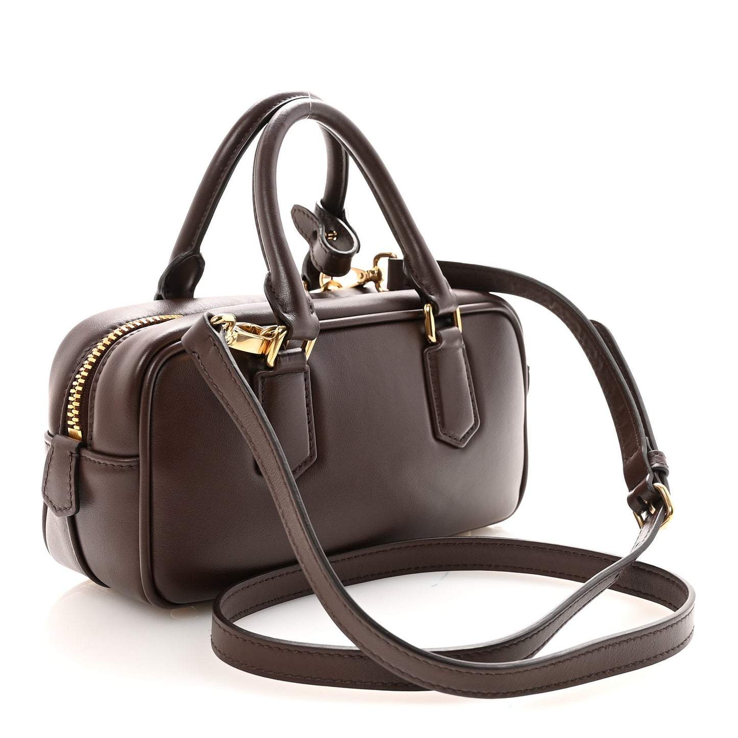 Calfskin Mini Arcadie Top Handle Bag Briarwood