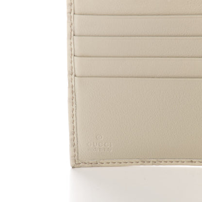 Gucci Guccissima Lovely Heart French Flap Wallet White 6 of 10