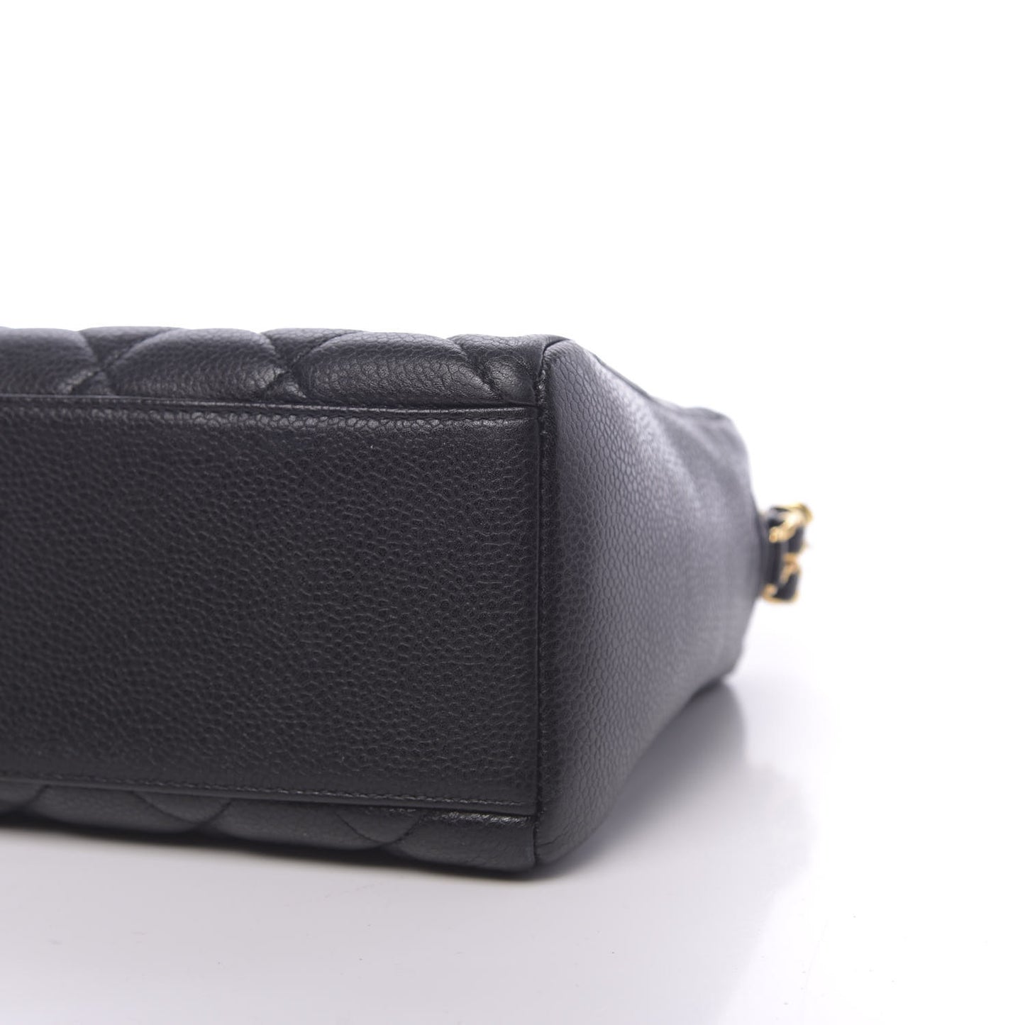 Caviar Quilted Camera Case Black