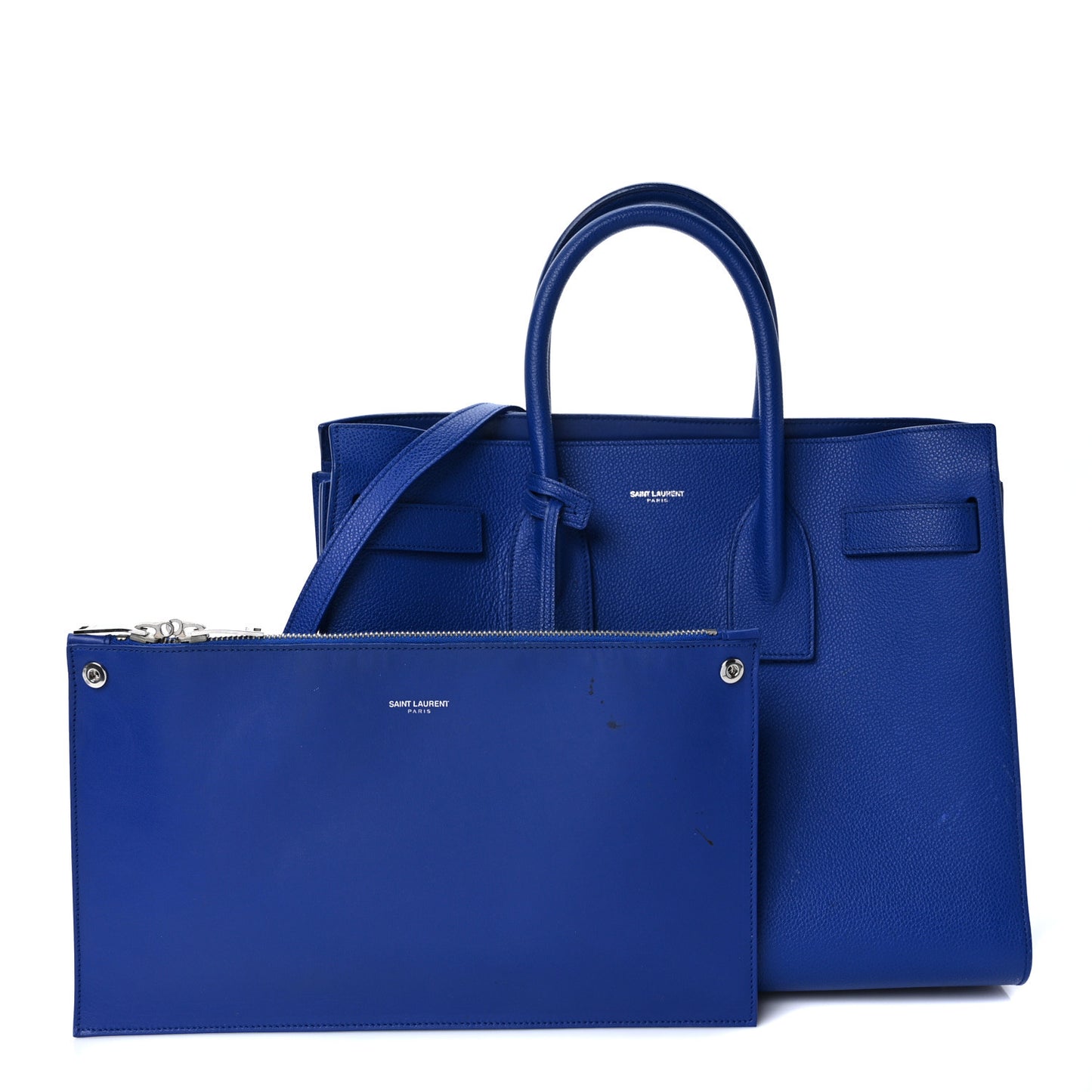 Grained Calfskin Small Sac De Jour Outremer