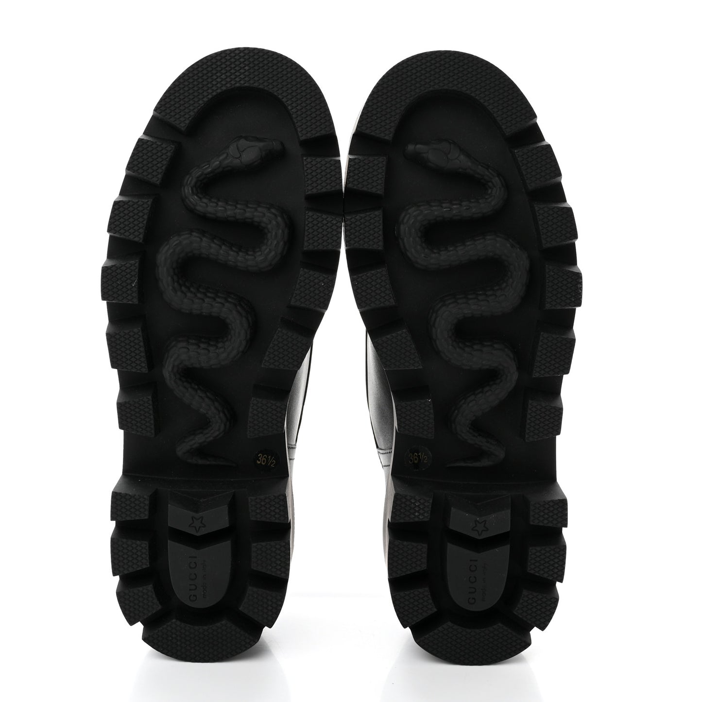 Calfskin Nappa Matelasse Lug Sole Derby Loafers 36.5 Black