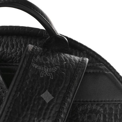 MCM Visetos Medium Side Studs Stark Backpack Black 9 of 9