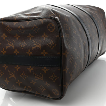 Louis Vuitton Monogram Macassar Keepall Bandouliere 45 7 of 8